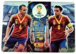 DOUBLE TROUBLE XAVI INIESTA WORLD CUP BRAZIL 2014