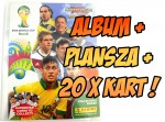 ALBUM BRAZYLIA WORLD CUP 2014  + 20 KART + PLANSZA - ANGIELSKI ! 