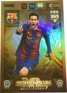 KARTA TOP MASTER LIONEL MESSI FIFA 365 2018 RARE