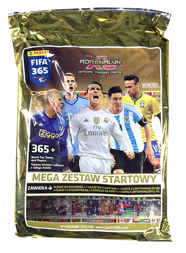 MEGA ZESTAW STARTOWY FIFA 365 - 7 saszetek + 2 Limited